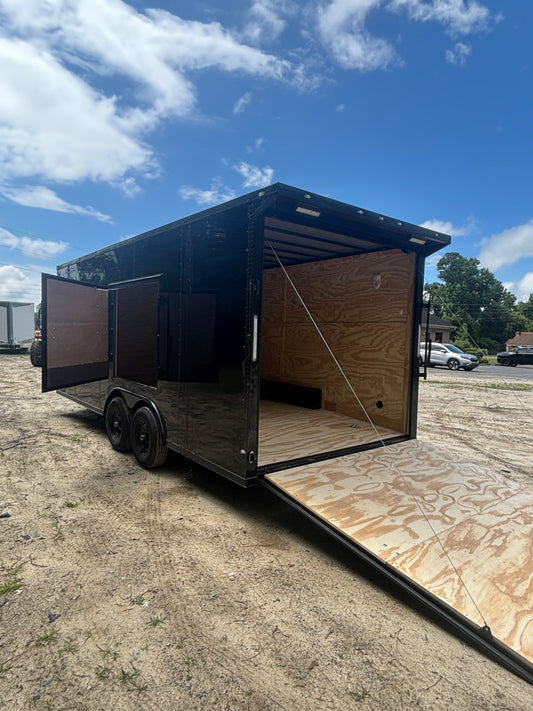 Black 8.5x20+7 Interior+Blackout+Wing with Escape Door