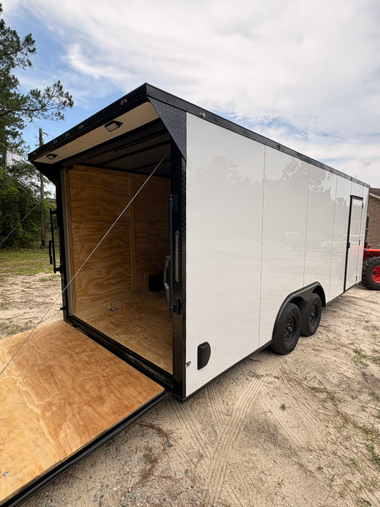 White 8.5x20 + 7' Interior + Blackout + Wing