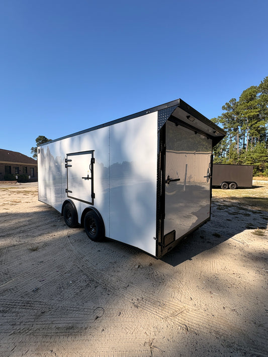 White 8.5x20 + 7' Interior + Blackout + Wing
